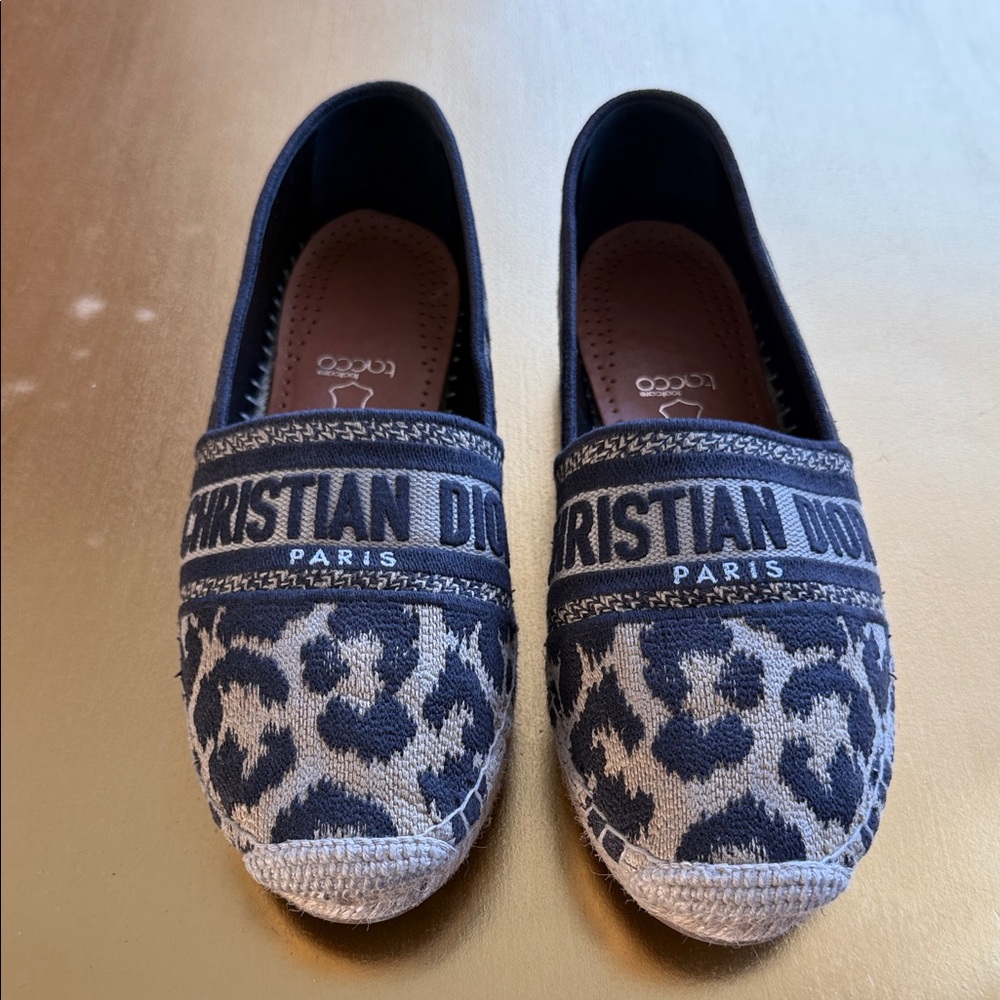 Dior Navy and Gray Espadrilles